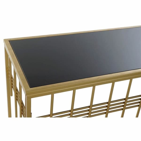 Hallipöytä DKD Home Decor Musta Kullattu 120 x 40 x 81 cm
