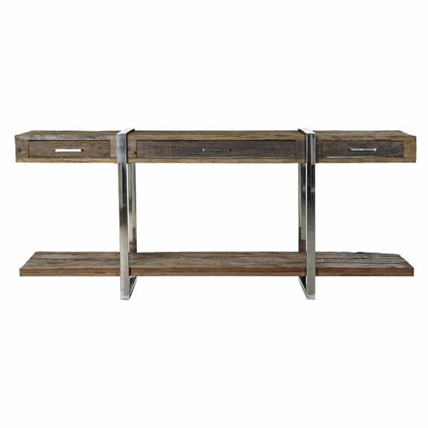 Hallipöytä DKD Home Decor Ruskea Hopeinen 180 x 44 x 75 cm
