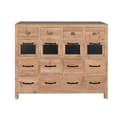 Pikkukuva 5 / 7: Lipasto Home ESPRIT Musta Luonnollinen Metalli Kuusi Cottage 110 x 40 x 92,5 cm