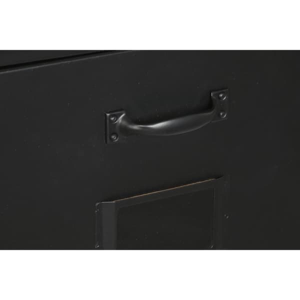 Lipasto Home ESPRIT Musta Metalli Loft 75 x 45 x 80 cm