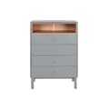 Pikkukuva 8 / 9: Lipasto Home ESPRIT Sininen Harmaa polypropeeni Puu MDF 80 x 40 x 117 cm