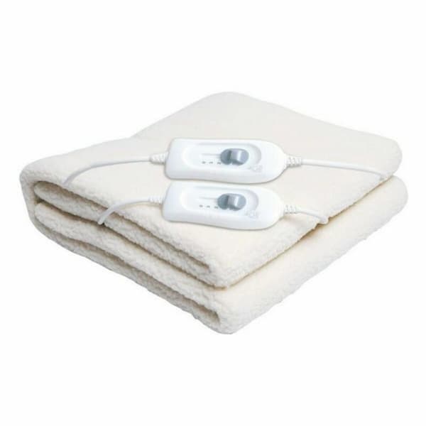 Kahden hengen sähköinen patjanpäällinen Haeger UB-140.004A Valkoinen