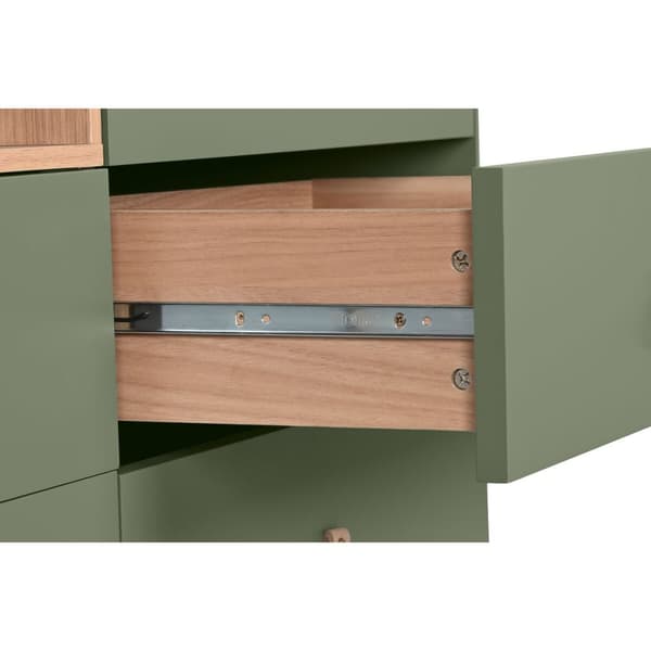 Lipasto Home ESPRIT Vihreä polypropeeni Puu MDF 12