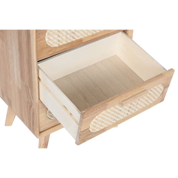 Lipasto Home ESPRIT Luonnollinen Metalli Kumipuu 40 x 30 x 78 cm