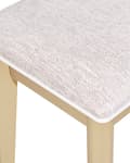 Miniatyrbilde 9 av 10: Sminkebord Hvit Gull MDF 3 skuffer Speil LED Krakk Soverom Oppbevaring Glamorøst design