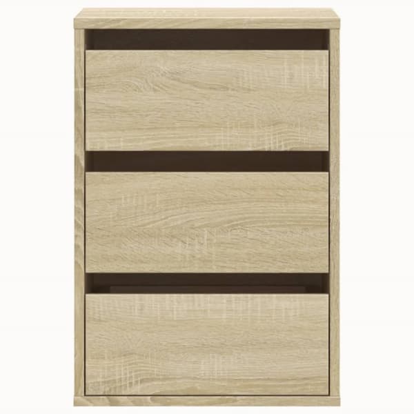 kommode til hjørne 40x41x58 cm konstrueret træ sonoma-eg