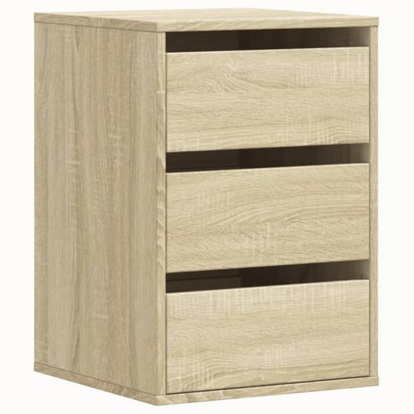 kommode til hjørne 40x41x58 cm konstrueret træ sonoma-eg
