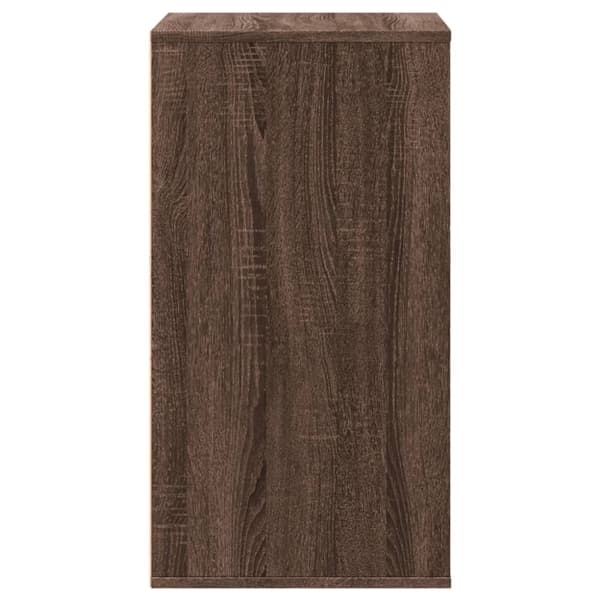 kommode til hjørne 60x41x76cm konstrueret træ brun egetræsfarve