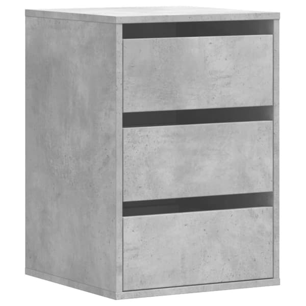 kommode til hjørne 40x41x58 cm konstrueret træ betongrå