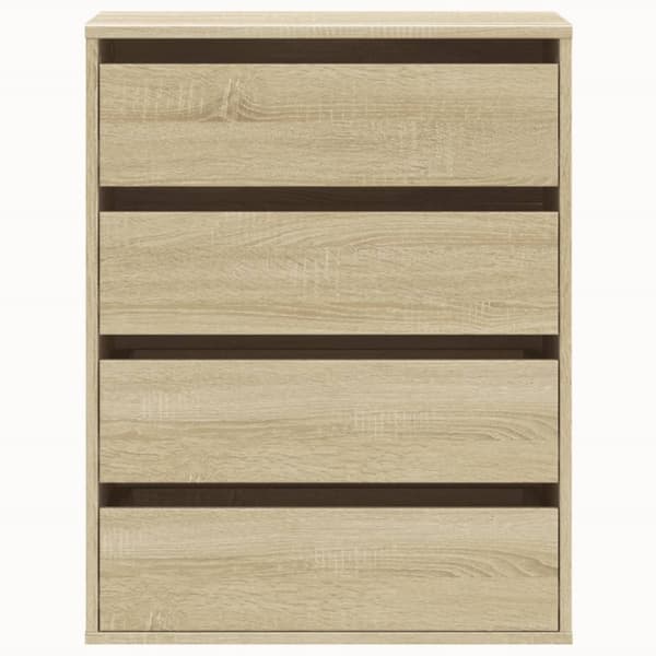 kommode til hjørne 60x41x76 cm konstrueret træ sonoma-eg