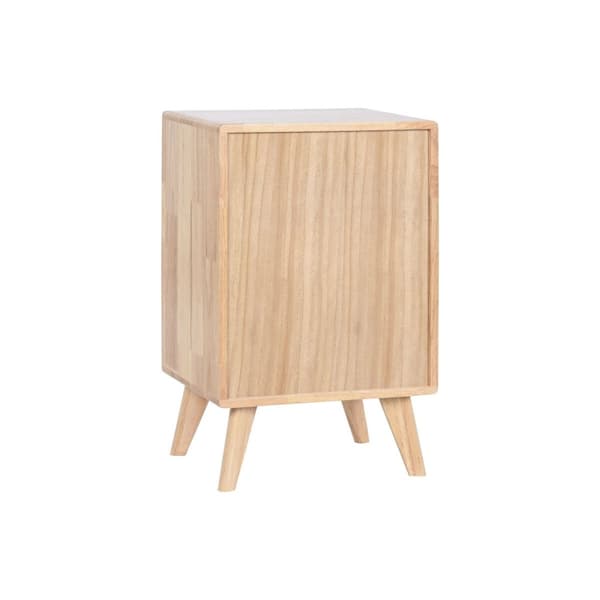 Kommode Home ESPRIT Natur Metal Gummitræ 40 x 30 x 63 cm