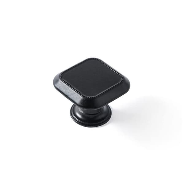 Ovinuppi Rei Musta Mattamusta Metalli 30 x 30 mm 4 Kappaletta