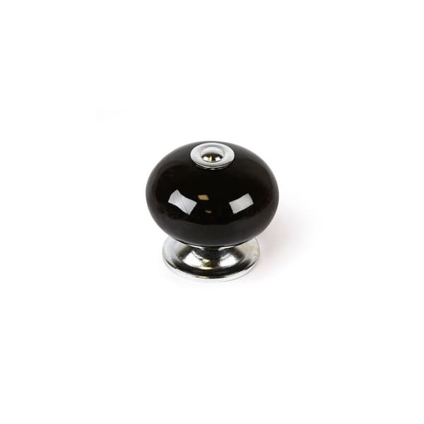 Ovinuppi Rei e517 Musta Metalli Ø 40 x 36 mm 4 Kappaletta