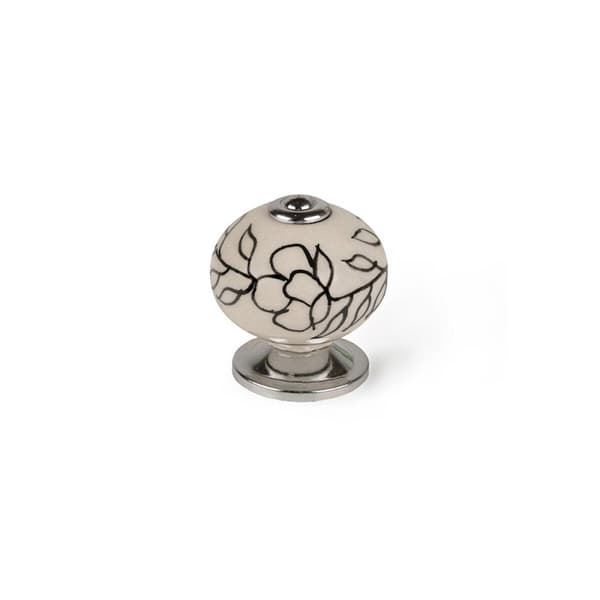 Dørhåndtag Rei e504 Hvid Metal Blomst Ø 40 x 36 mm 4 Dele
