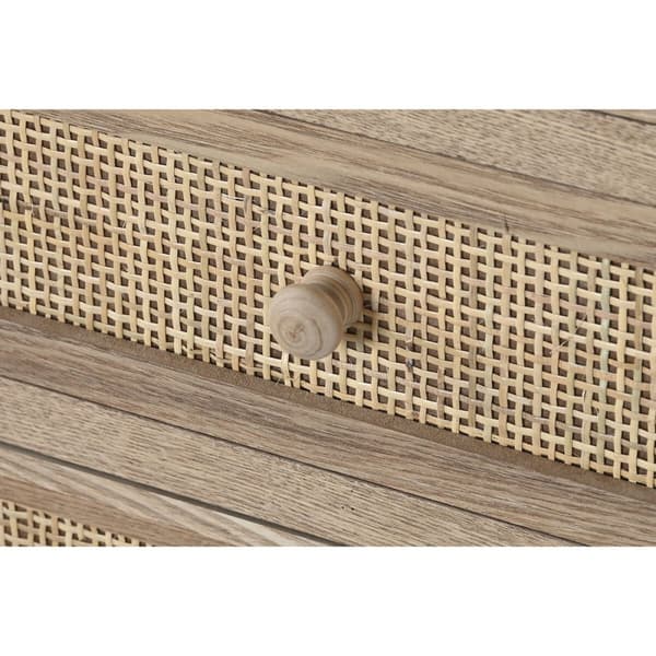 Kommode Home ESPRIT Natur Spanskrør Paulonia træ 40 x 30 x 104 cm