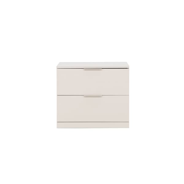 Nice kommode 2 skuffer beige.