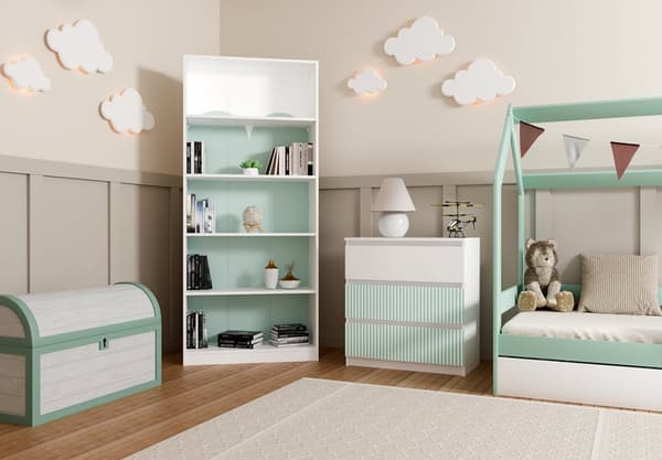 Malwa M3 ARTESO MINT kommode, mint