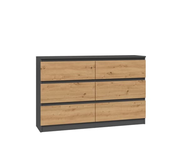 Kommode Malwa M6/120 ANTRACIT HÅNDVERK