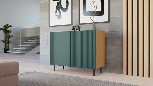 KAMA 2D SLIM ARTISAN GRØN kommode