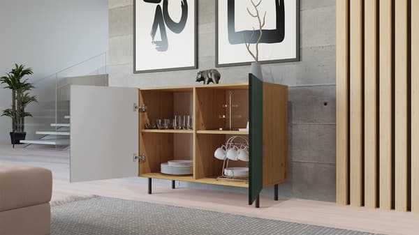 KAMA 2D SLIM ARTISAN GRØN kommode