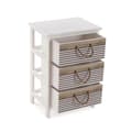 Miniatyrbillede 2 af 3: Kommode Versa Tabo Tekstil Paulonia træ 29 x 58 x 40 cm