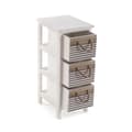 Miniatyrbillede 2 af 3: Kommode Versa Tabo Tekstil Paulonia træ 32 x 63 x 26 cm
