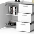 Miniatyrbild 6 av 6: Vicco NOVELLI skänk Highboard Vit betongskänk Garderob 2-dörrars skänk
