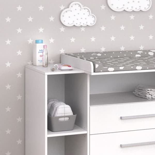 VICCO OSKAR skötbyrå, sköthylla, babymöbler, byrå, skötbord