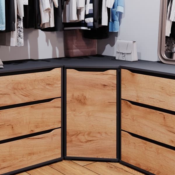Sideboard Ruben, 78 x 76,6 cm med dörrar, antracit, Vicco