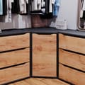 Miniatyrbild 5 av 6: Sideboard Ruben, 78 x 76,6 cm med dörrar, antracit, Vicco