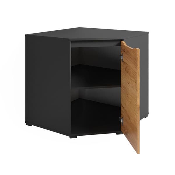 Sideboard Ruben, 78 x 76,6 cm med dörrar, antracit, Vicco