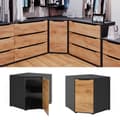 Miniatyrbild 2 av 6: Sideboard Ruben, 78 x 76,6 cm med dörrar, antracit, Vicco