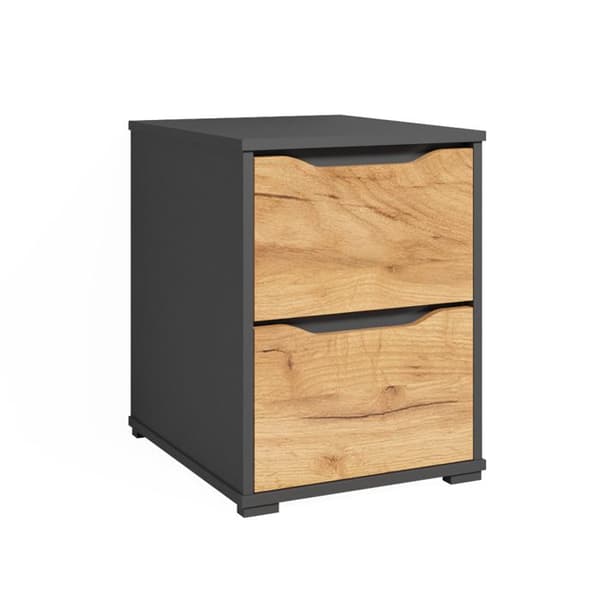 Skänk Ruben, 40 x 53,6 cm med lådor, antracit, Vicco