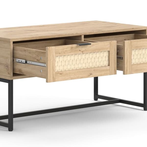 Vicco byrå med lådor Natal, Ek, 100 x 49,5 cm med två lådor