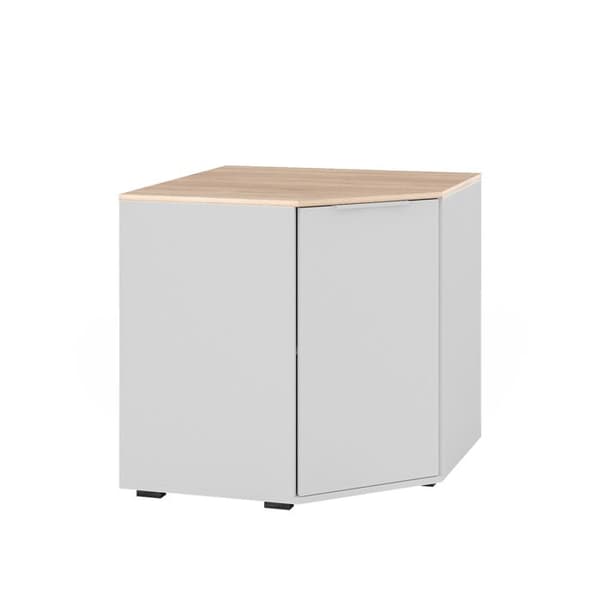Vicco Skänk Betti, Vit/Sonoma, 78 x 78 cm med 1 dörr
