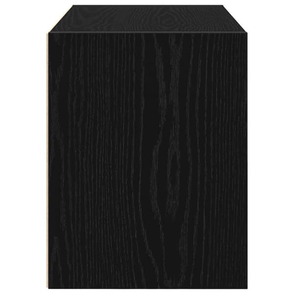 skab med 2 skuffer 60x31x40 cm konstrueret træ sort-eg