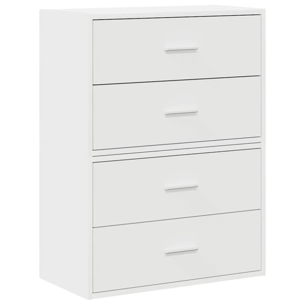 skabe med 2 skuffer 2 stk. 60x31x40 cm konstrueret træ hvid