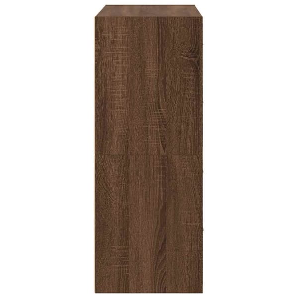 Kaapit 2 laatikkoa 2 kpl Ruskea Tammi 60x31x40 cm