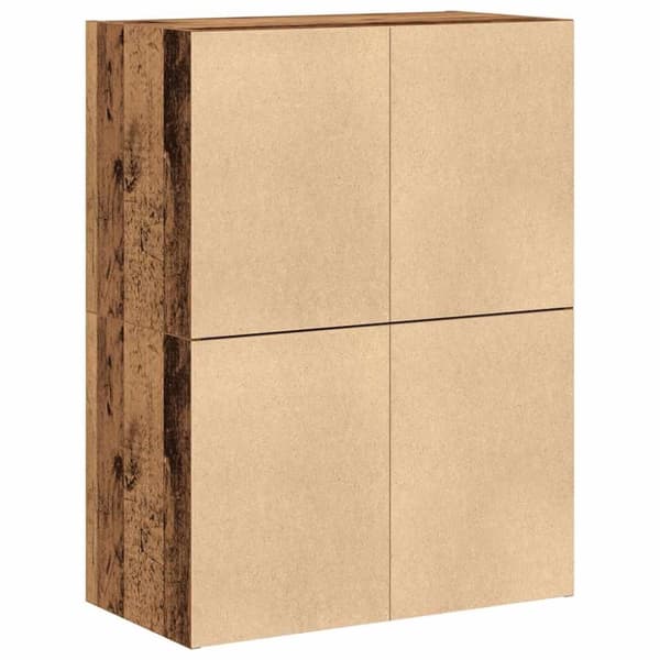 skabe med 2 skuffer 2 stk. 60x31x40 cm antikt træ
