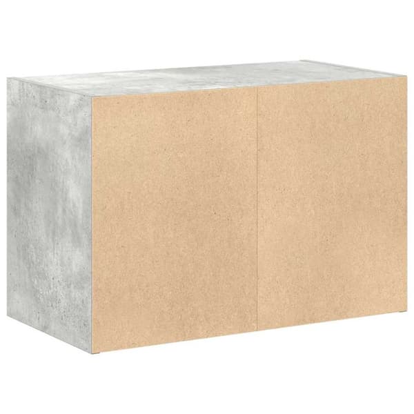 skab med 2 skuffer 60x31x40 cm konstrueret træ betongrå