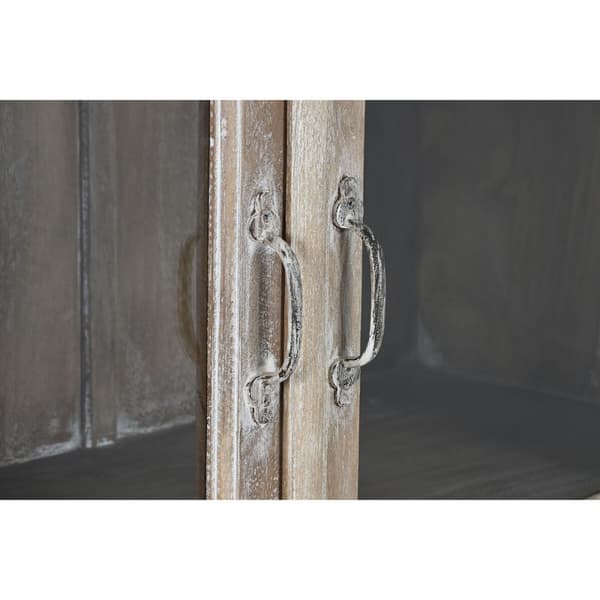 Skjermstativ Home ESPRIT Hvit Treverk av mangotre 120 X 44 X 210 cm