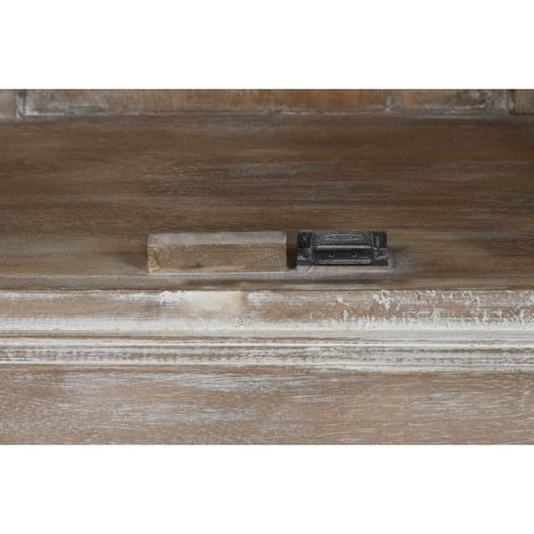 Skjermstativ Home ESPRIT Hvit Treverk av mangotre 120 X 44 X 210 cm
