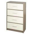 Miniatyrbilde 1 av 6: Kommode Max Home Hvit Grå Moderne 58 x 91 x 30 cm
