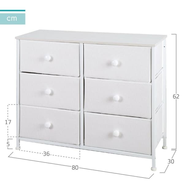Lipasto Max Home Valkoinen 80 x 62 x 30 cm