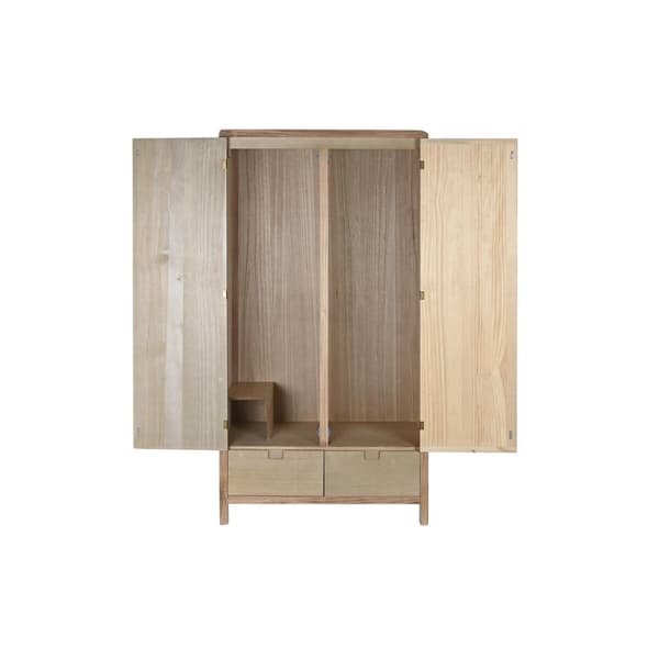 Garderob DKD Home Decor Naturell Furu Trä MDF 90 x 40 x 180 cm