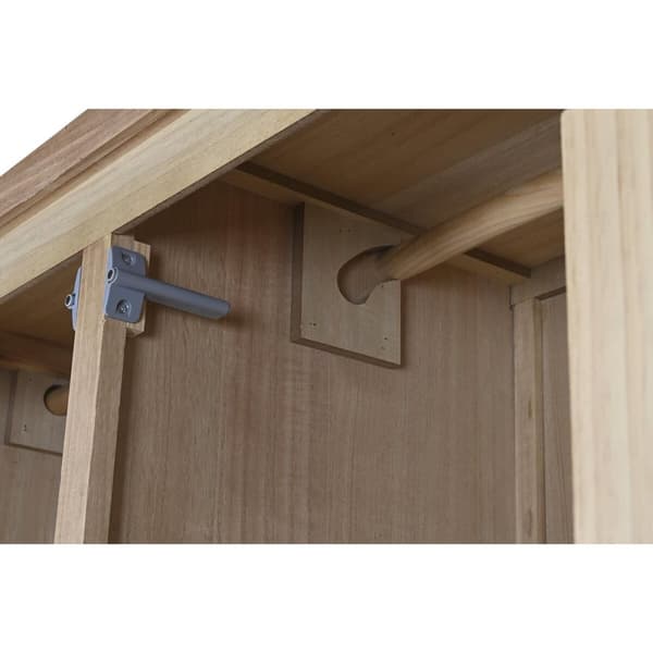 Garderob DKD Home Decor Naturell Furu Trä MDF 90 x 40 x 180 cm
