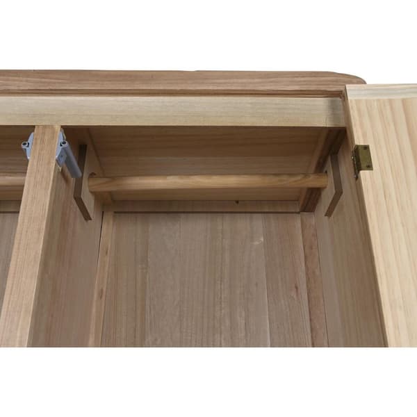 Garderob DKD Home Decor Naturell Furu Trä MDF 90 x 40 x 180 cm
