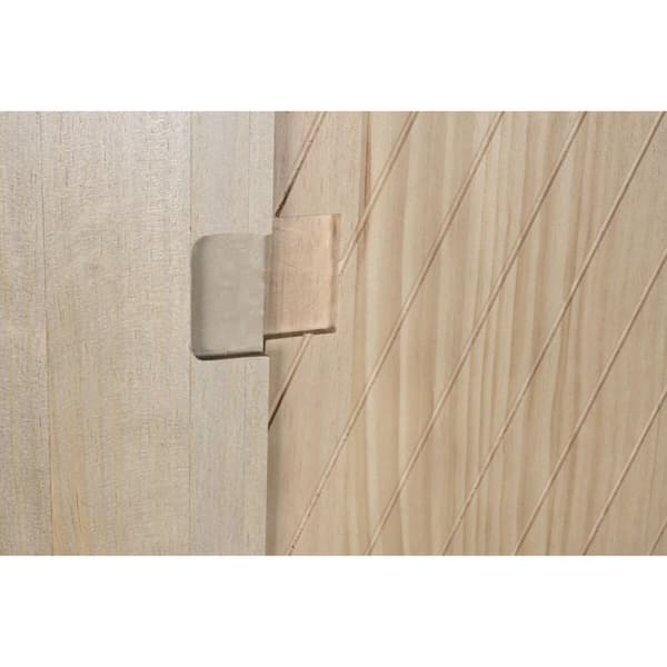 Garderob DKD Home Decor Naturell Furu Trä MDF 90 x 40 x 180 cm