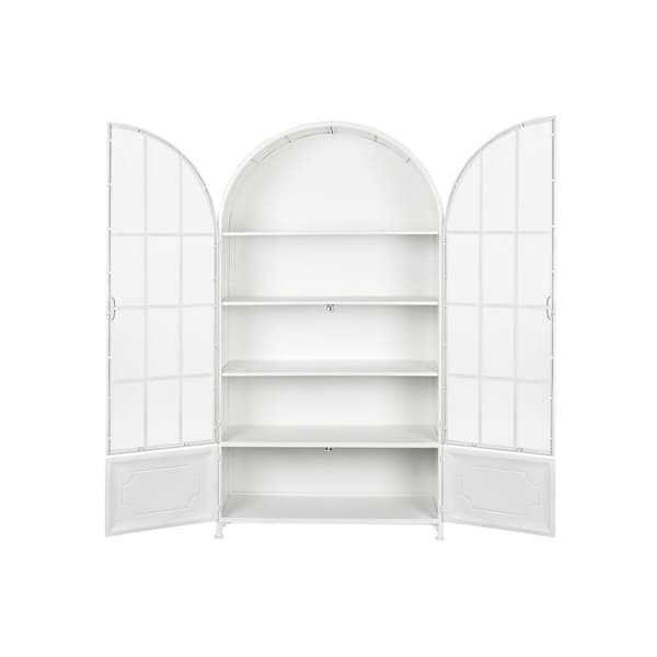 Visningsställ DKD Home Decor 91 x 36,5 x 172 cm Gran Glas Metall