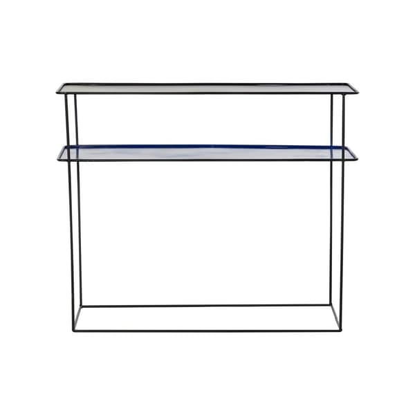 Sæt med møbler DKD Home Decor Blå Sort 70 x 27 x 45 cm 40 x 27 x 45 cm 80 x 27 x 65 cm 80 x 27,5 x 65 cm